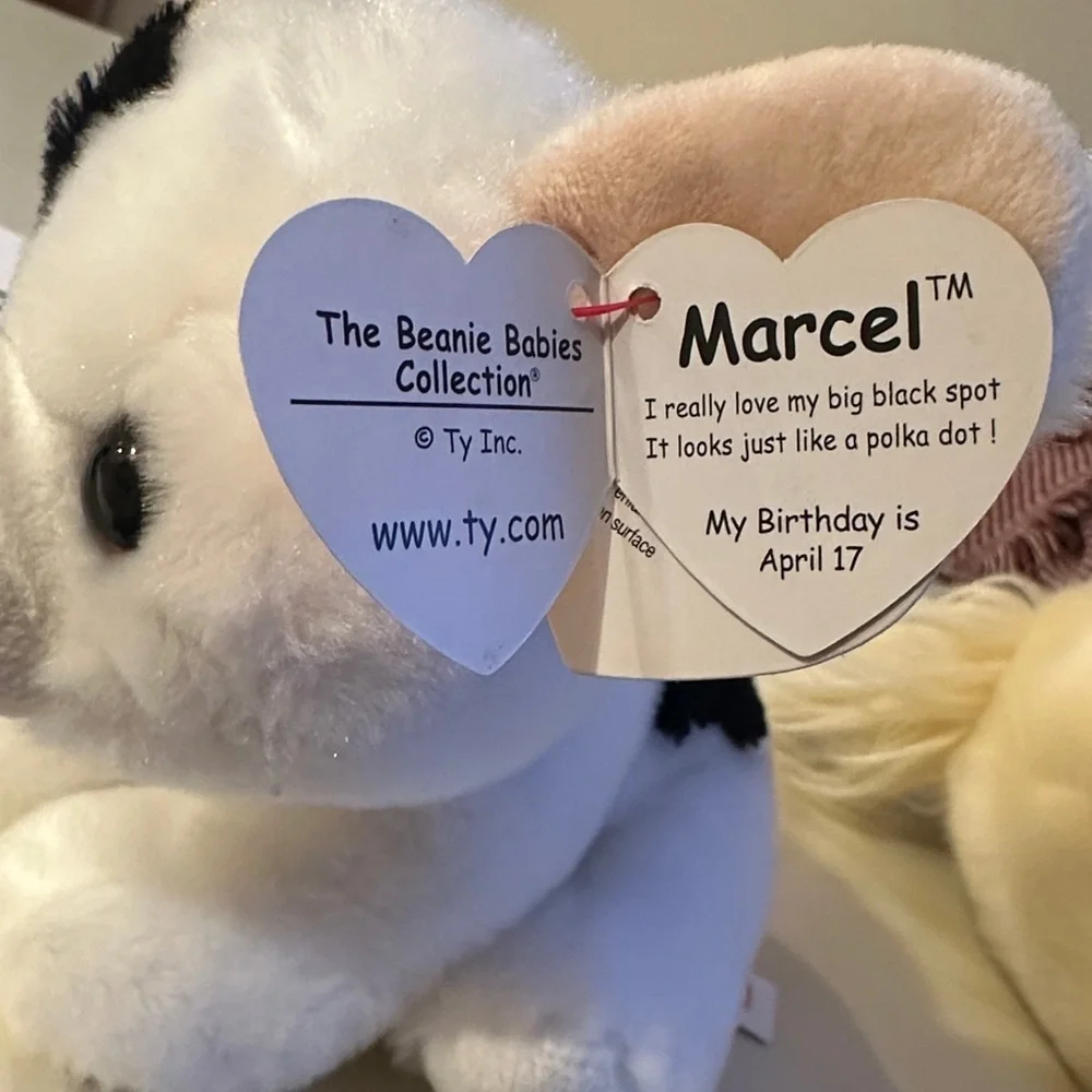 🆕 ❤️ TY Marcel French Bulldog Beanie Babies 8 inch - Stuffed Animal by Ty